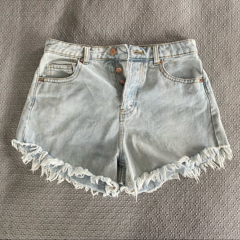 High-rise jean shorts
